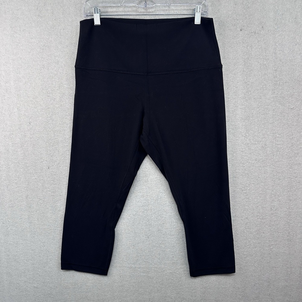 Lululemon Align High-Rise Crop Black Leggings Women's Sz 16